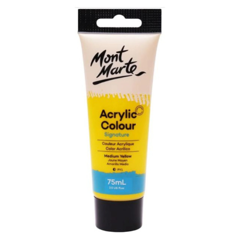 Akrylová barva Mont Marte 75 ml - žlutá