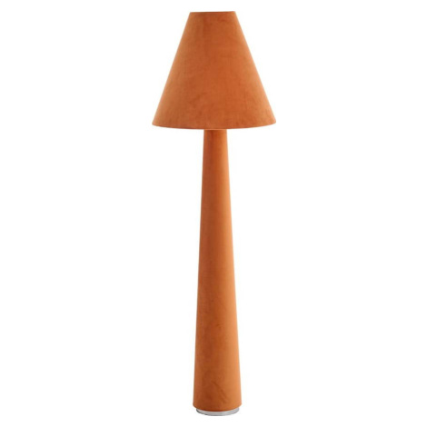 Oranžová stojací lampa s textilním stínidlem (výška 168 cm) Devia – Light & Living