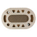 zoofari® Škrabací deska / koberec pro kočky (škrabací deska oválná)