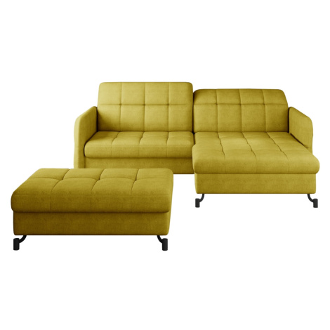 Sada Lorelle - pravostranná rohová pohovka a taburet - ELTAP