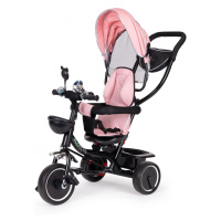 Dětská tříkolka - kočárek s plastovými koly Ecotoys EVA růžová