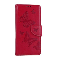 TopQ Pouzdro Xiaomi Redmi Note 12 knížkové Butterfly růžové 112024