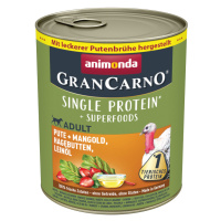 Animonda GranCarno Adult Superfoods 24 x 800 g - krůtí + mangold, šípek, lněný olej