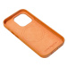 Smarty Leather Mag kryt s MagSafe iPhone 15 Pro oranžový