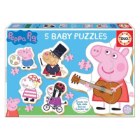 Trefl Puzzle Baby Prasátko Peppa 2, 5v1 (3-5 dílků) Vydavatelství Educa