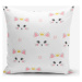 Dětský povlak na polštář 43x43 cm White Pink Cat – Mila Home