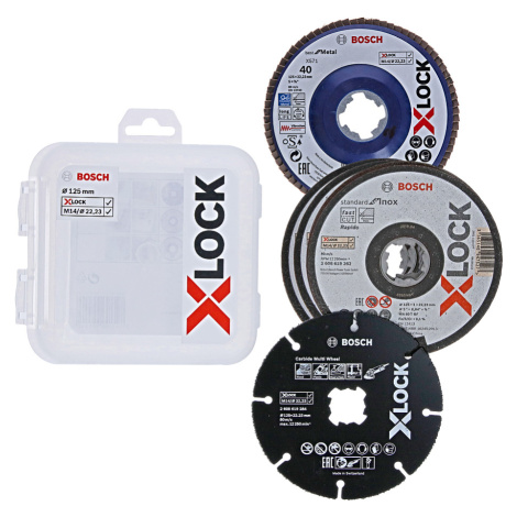 BOSCH Kit X-LOCK set řezných a brusných kotoučů