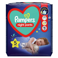 PAMPERS Pants Night 5 kalhotkové plenky 12-17 kg 22 ks