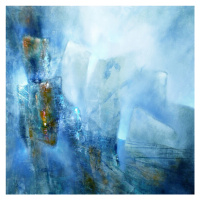 Ilustrace the bright side - blue, Annette Schmucker, 40x40 cm