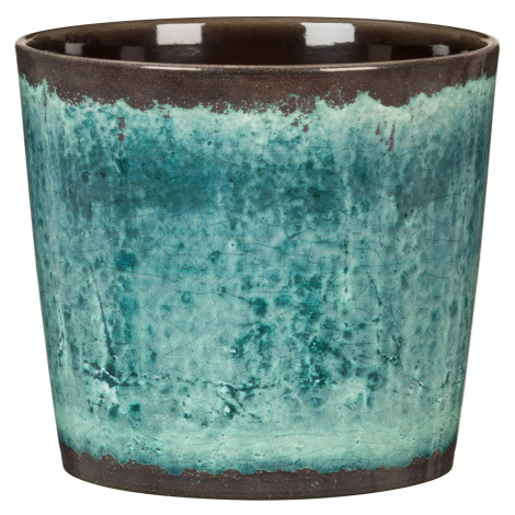 Scheurich Obal na květináč 870 průměr 13 cm x 12 cm Ocean Glaze