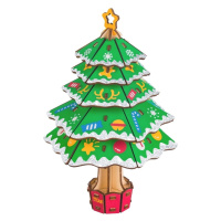 Woodcraft Dřevěné 3D puzzle Vánoční strom
