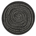 NORTHRUGS - Hanse Home koberce Kusový koberec Twin-Wendeteppiche 103109 schwarz creme kruh – na 