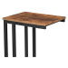 Přístavný stolek EVORA II hnědá/černá