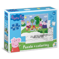 Oboustranné puzzle Prasátko Peppa Piknik