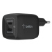 Belkin Boost Charge 45W PD PPS Dual USB-C GaN Charger Universal, Black