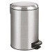 Pedálový odpadkový koš ve stříbrné barvě Wenko Leman, 12 l