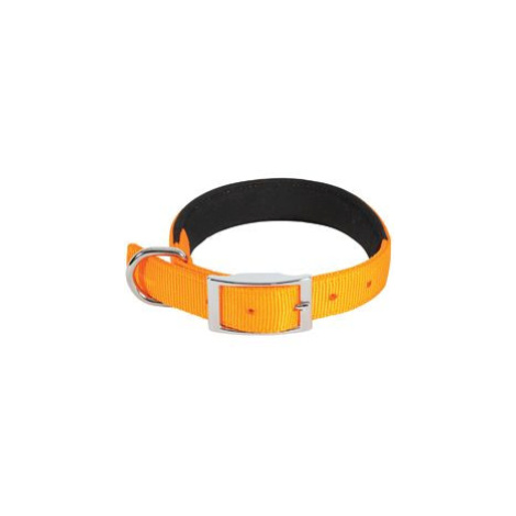 Obojek pes soft nylon oranžový 25mm/50cm Zolux