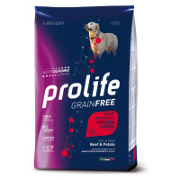 Prolife Dog sada 2 balení - 2 x 10 kg Grain Free Sensitive Adult Medium/Large Beef & Potato