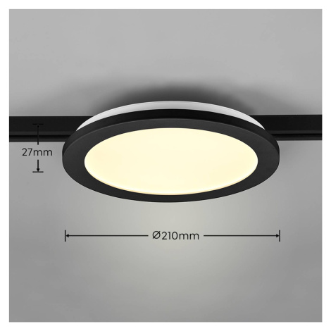 Trio Lighting Stropní svítidlo LED Camillus DUOline, Ø 26 cm, černé