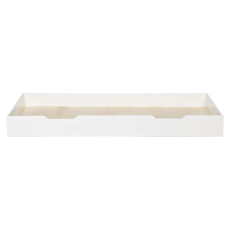 Bílá spodní zásuvka pro postel WOOOD Nikki, 200 × 90 cm