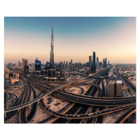 Fotografie Dubai Skyline Panorama, Jean Claude Castor, 40 × 30 cm