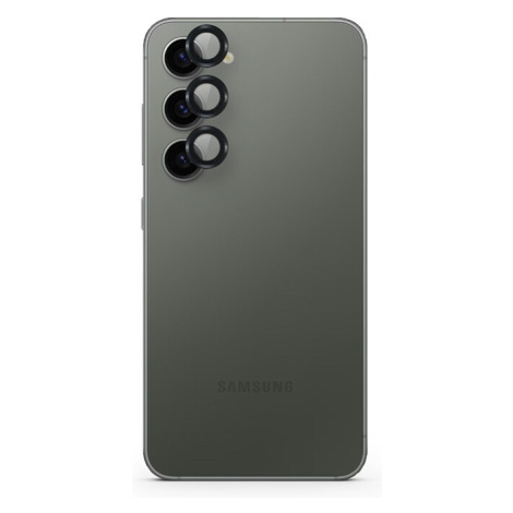 Epico hliníkové ochranné sklo na čočky fotoaparátu pro Samsung Galaxy S24+ 5G - černé Čirá