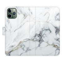 iSaprio flip pouzdro SilverMarble 15 pro iPhone 11 Pro