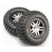 Traxxas kolo 2.2/3.0", disk SCT Split-Spoke saténový-černý, pneu KM2 (2) (2WD přední)