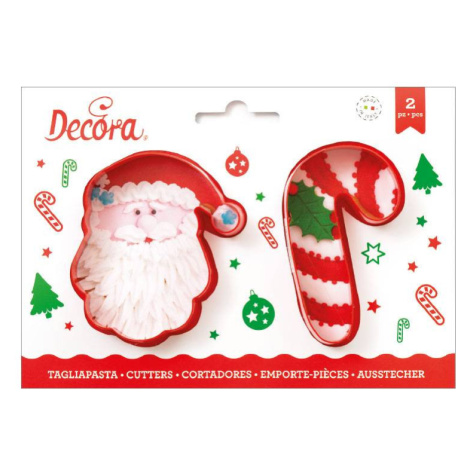 Vykrajovátko vánoční Santa Claus a cukrovinka 8cm - Decora