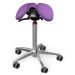 Sedlová židle Salli SwingFit Barva čalounění: Kůže - švestková #75014, Konstrukce: chromová + st
