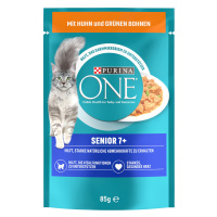 Purina One kapsičky, 24 x 85 g / 26 x 85 g - 20 + 4 / 20 + 6 zdarma! - Senior 7+ kuřecí / zelené