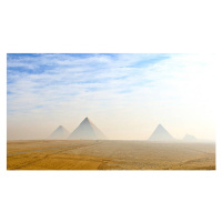 Fotografie The Giza pyramids viewed from distance, Kanwal Sandhu, 40 × 22.2 cm