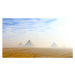 Fotografie The Giza pyramids viewed from distance, Kanwal Sandhu, 40x22.5 cm