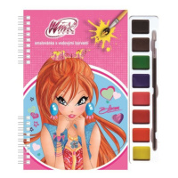 Winx Club Bloom - Omalovánky s vodovými barvami (růžová)