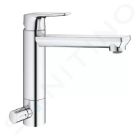 GROHE BauEdge Dřezová baterie s uzavíracím ventilem, chrom 31696000