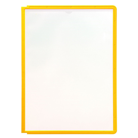 DURABLE Průhledná tabulka s profilovým rámečkem, pro DIN A4, bal.j. 10 ks, žlutá