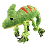 Hračka Dog Fantasy Jungle chameleon pískací zelená 28cm