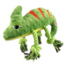 Hračka Dog Fantasy Jungle chameleon pískací zelená 28cm