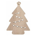 Solight LED nástěnná dekorace vánoční stromek, 24x LED, 2x AA 1V260