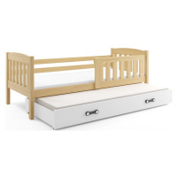 Dětská postel KUBUS s výsuvnou postelí 80x190 cm - borovice