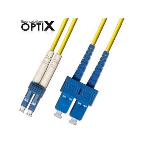 OPTIX LC-SC Optický patch cord 09/125 10m G.657A