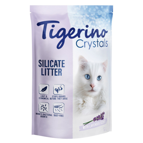 6 x 5 l Tigerino Crystals stelivo pro kočky - levandule