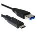 C-TECH kabel USB 2.0 AM na USB-C (AM/CM), 2m, černý