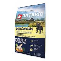 ONTARIO dog WEIGHT CONTROL MINI turkey - 6.5kg