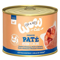 WOW Cat konzerva Paté Kuře s lososem Adult 200 g