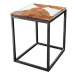 Odkládací stolek RESIN 40x40 cm, šedá