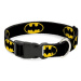 Buckle Down obojek pro psa regular Batman vel. S 23 - 38 cm