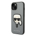 Karl Lagerfeld KLHCP14MSAPKHG hard silikonové pouzdro iPhone 14 PLUS 6.7" silver Saffiano Karl`s