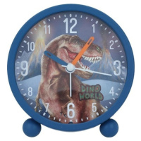 Stolní budík s osvětlením Dino World, Modrý s hnědým T-Rexem | 0412153_A