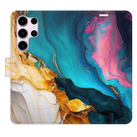 iSaprio Flip pouzdro Colourful Marble pro Samsung Galaxy S23 Ultra